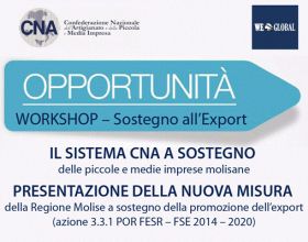 Opportunità - Workshop sostegno all'export